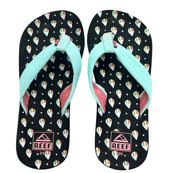 REEF Girls Snocone Flip Flops 2/3 - Picture 1 of 3